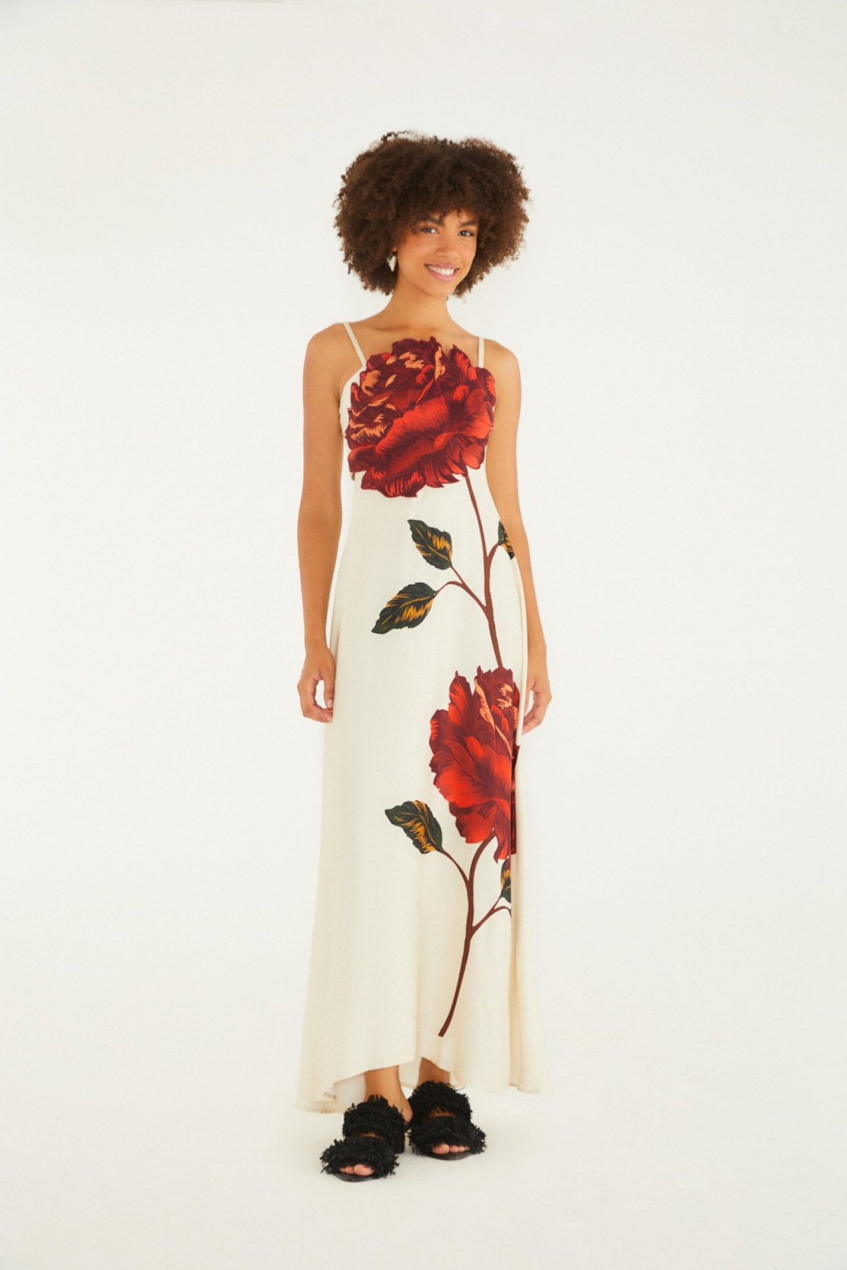 VESTIDO CROPPED BORDADO ROSALIA