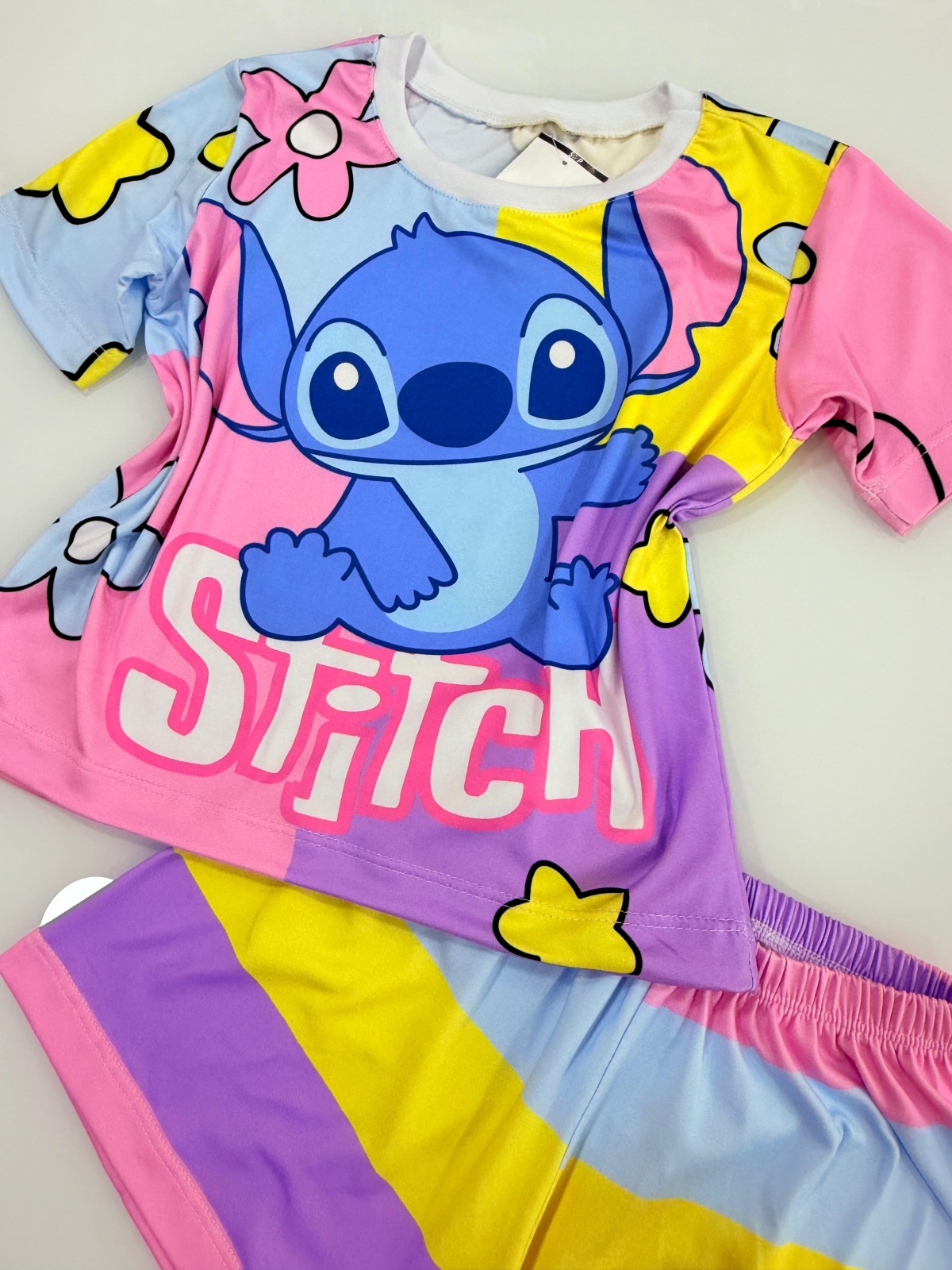 Pijama Manga Curta Stitch