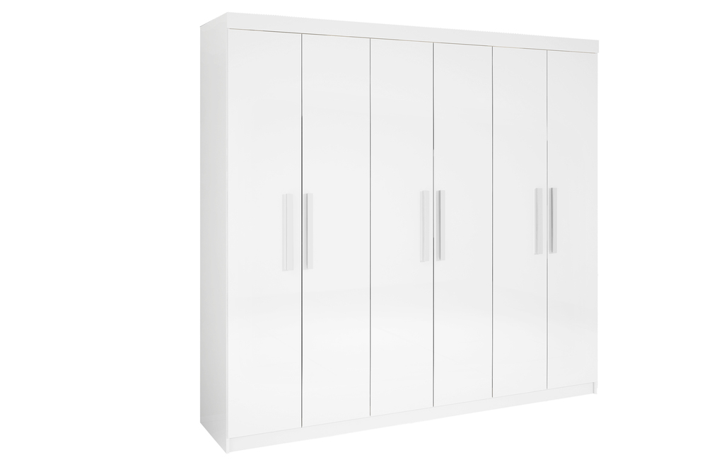 Guarda Roupa Casal 6 Portas Leblon com pés D Doro