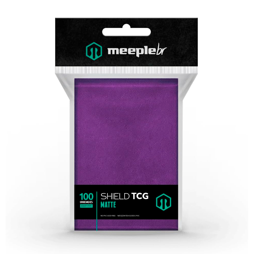 SLEEVES MEEPLEBR TCG MATTE 100 ROXO