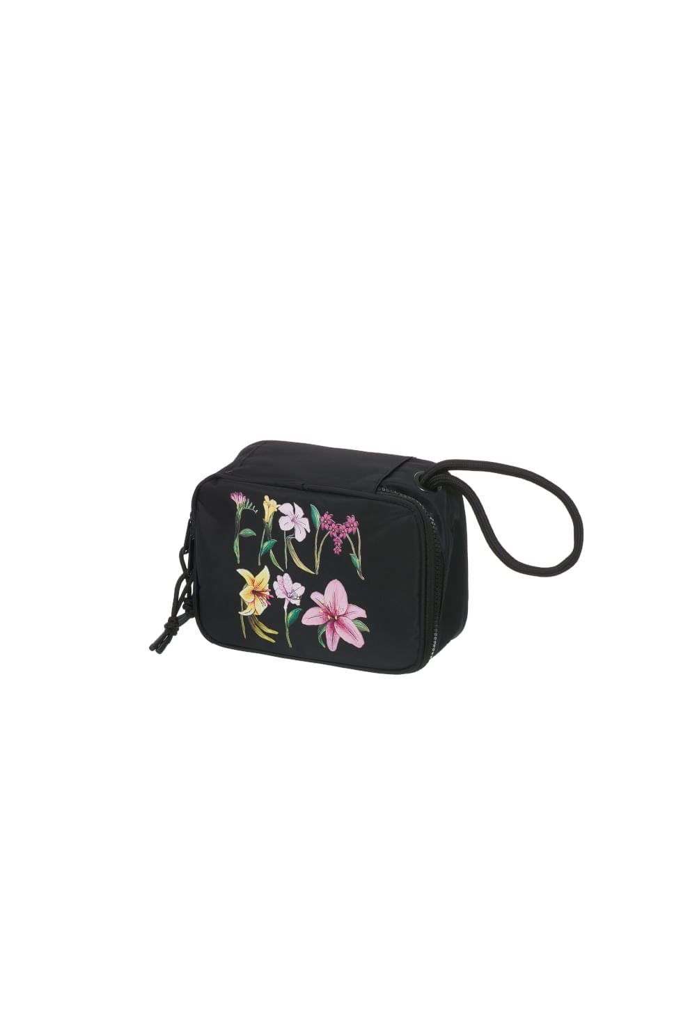 NECESSAIRE FARM XERO ROMANCE EM FLOR PRETA