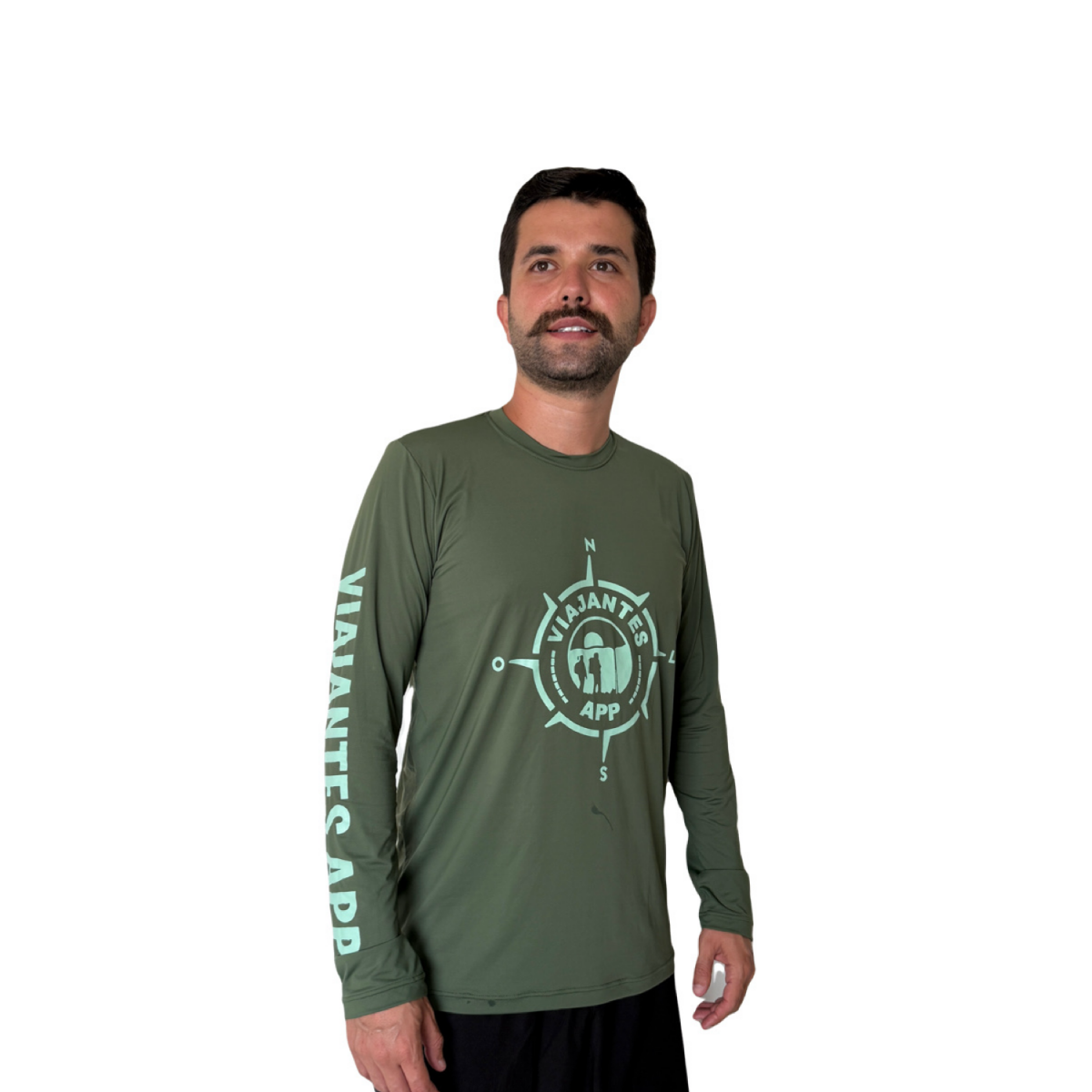 Camiseta Proteção UV 50+ Masculina Viajantes App