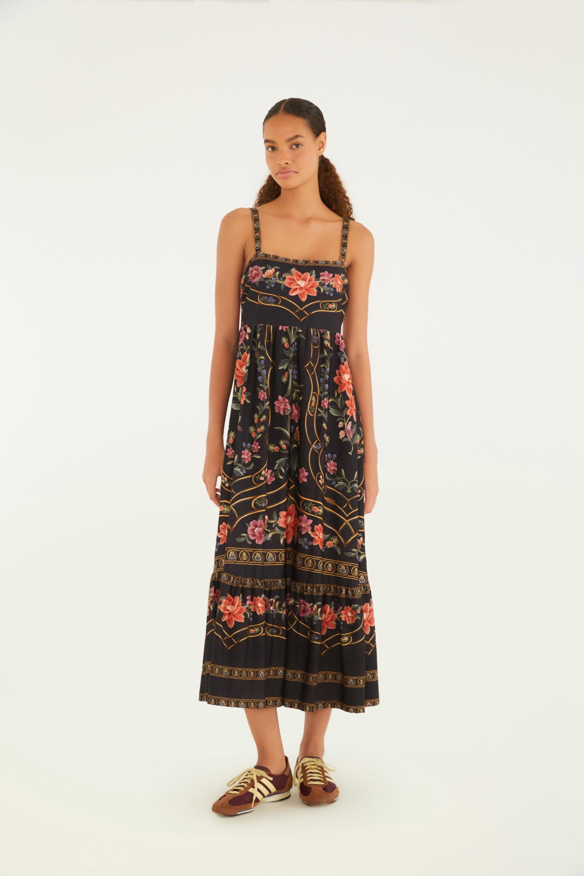 VESTIDO MIDI FLORAL BELLE