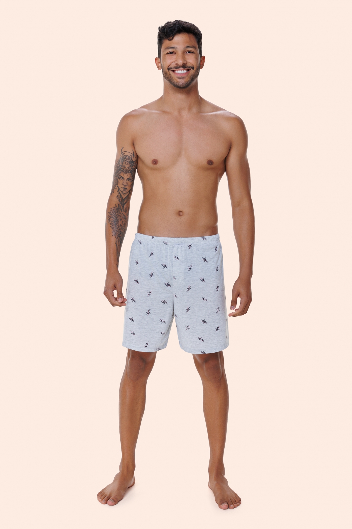 SAMBA CANÇÃO MESCLA ESTAMPADO - BOCEJINHO