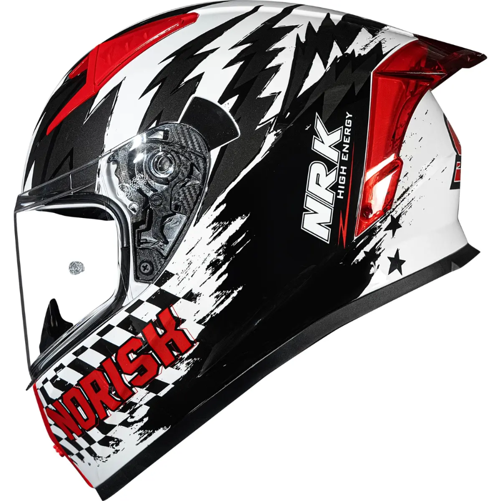 Capacete Norisk Flow Daytona | White | Red