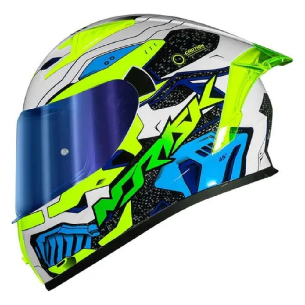Capacete Norisk Flow Robot | White | Yelllow