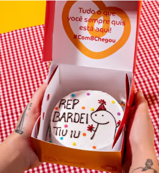 Bentô Cake Brigadeiro - Rep Bardei Tiu iu