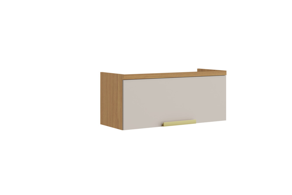 Armário Aéreo Horizontal de Cozinha 80cm 1 Porta New Porto - Itatiaia