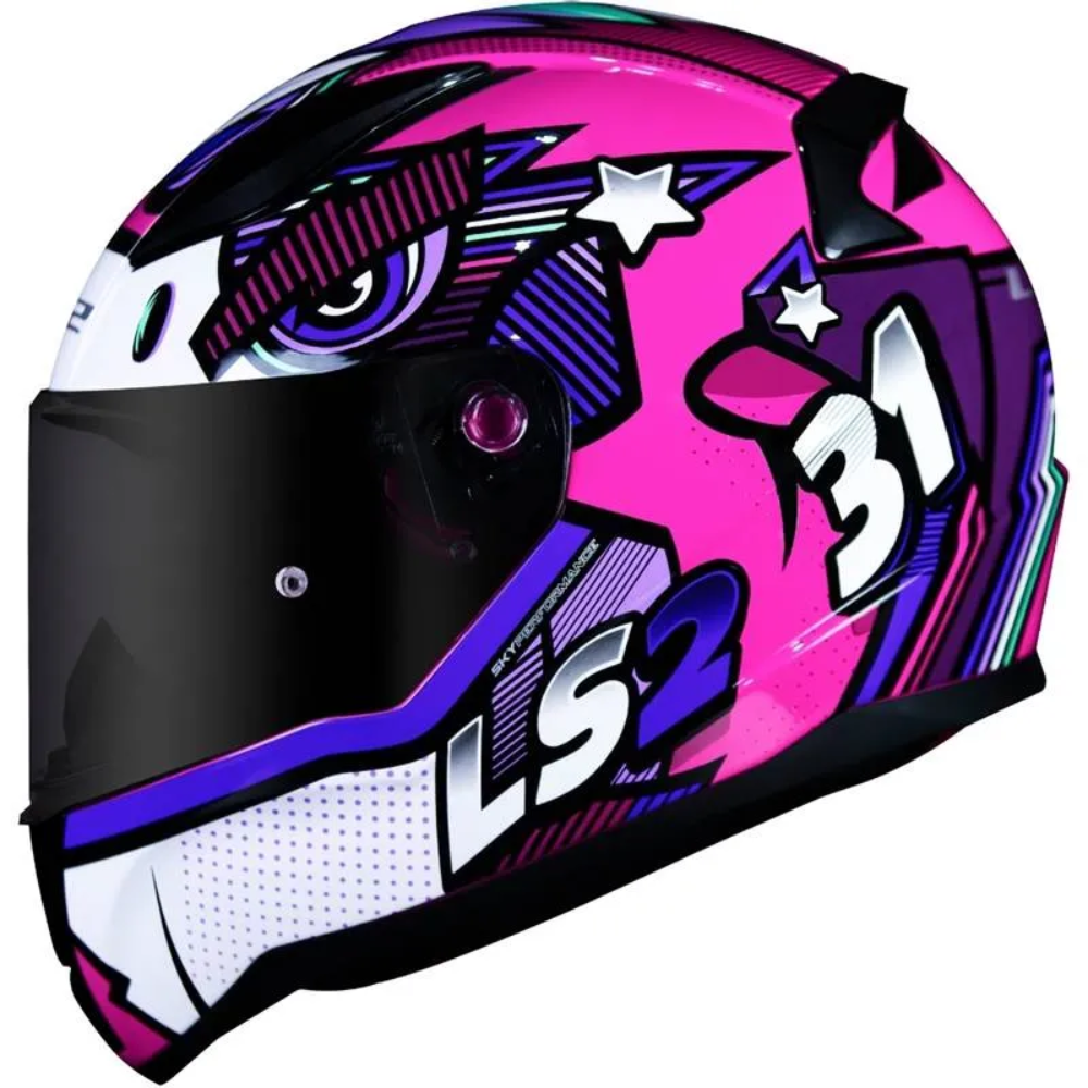 Capacete LS2 | FF353 | Rapid | Khan Fuc | White