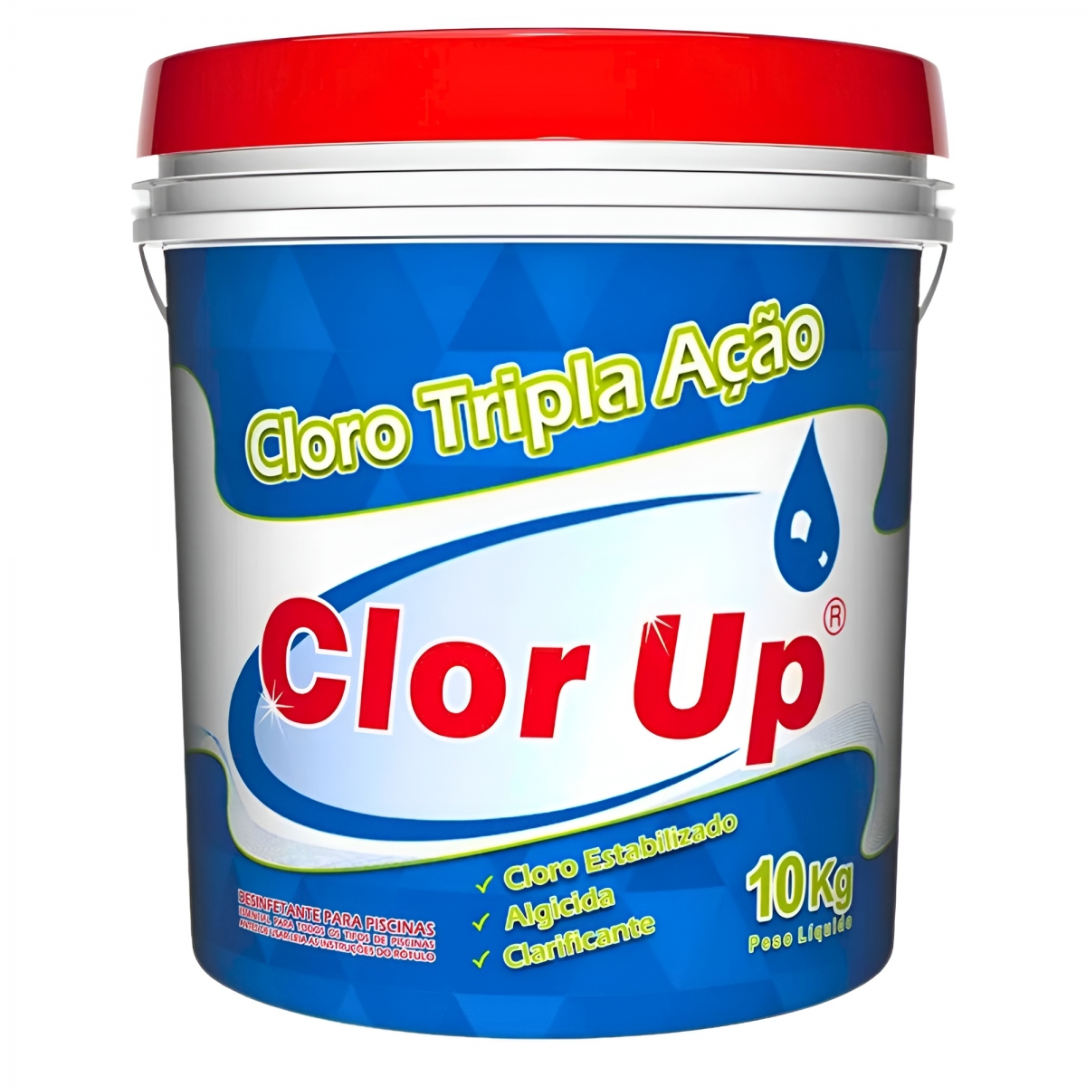 Cloro Granulado Clor Up para Piscina 3X1 Tripla Ação 40% Cloro Ativo