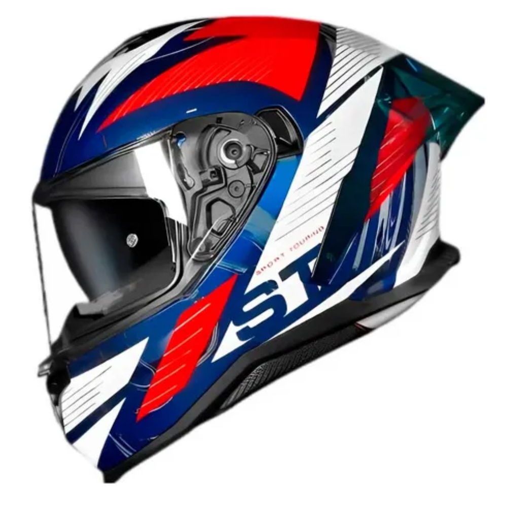 Capacete Norisk Strada II | ST White | Blue | Red 