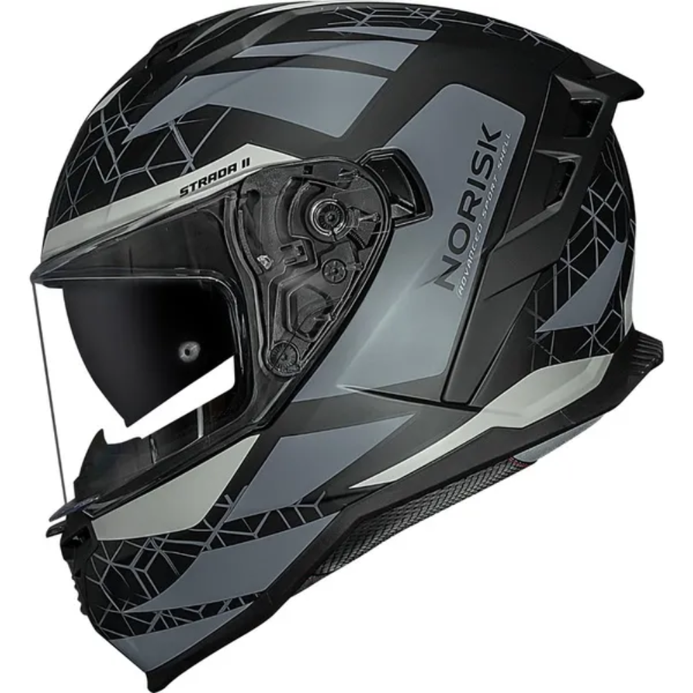 Capacete Norisk Strada II | Evoque | Matte Black | Grey