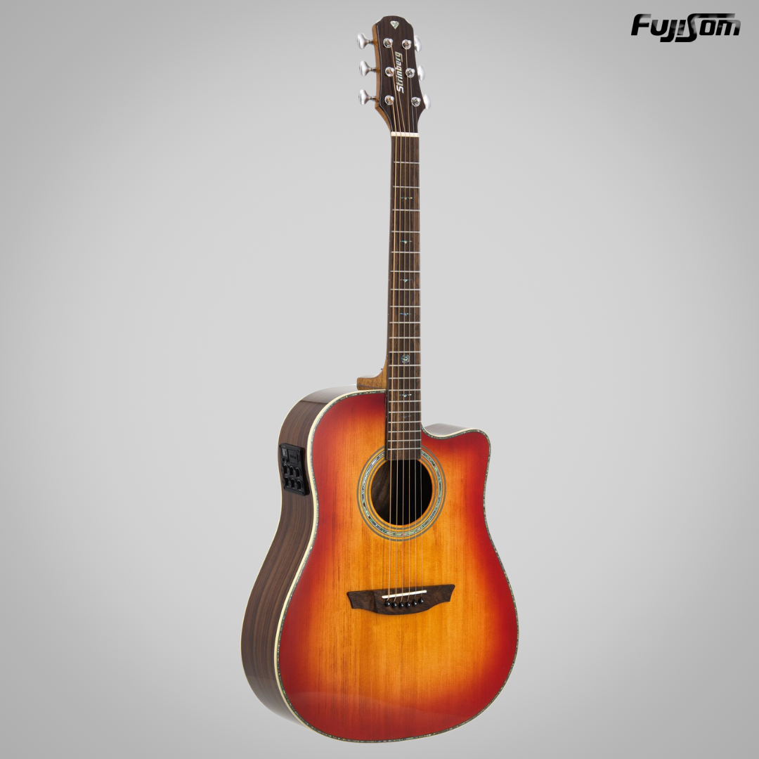 VIOLÃO STRINBERG DIAMOND AÇO FOLK DD-5SC CHERRYBURST