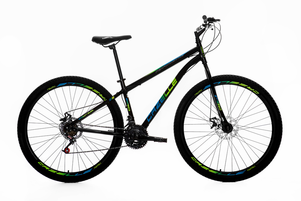 Bicicleta Cazelle Napoli Aro 29, Quadro 15.5, Freio a Disco Dianteiro e Traseiro 21 Marchas, Garfo Rígido