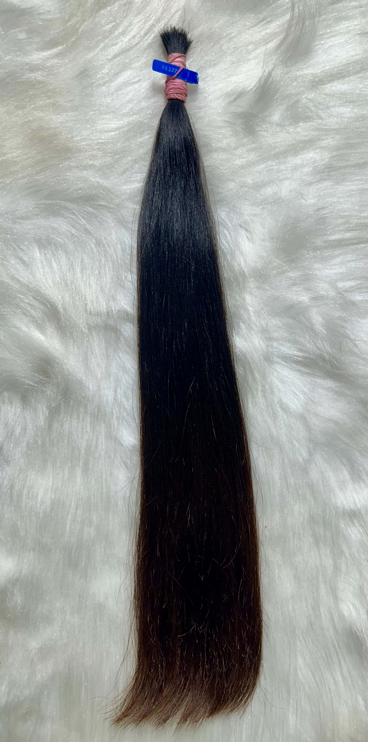 Cabelo Brasileiro Liso Castanho 55 CM 60 Gramas