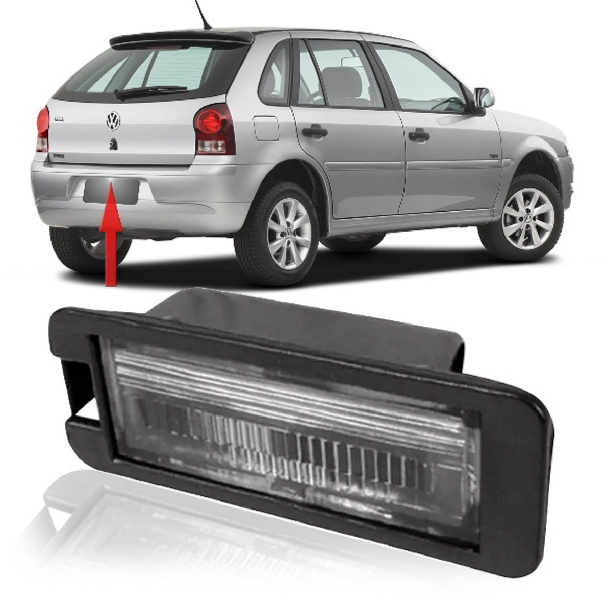 Lanterna Placa Fox/Gol G4 Sem Soquete 