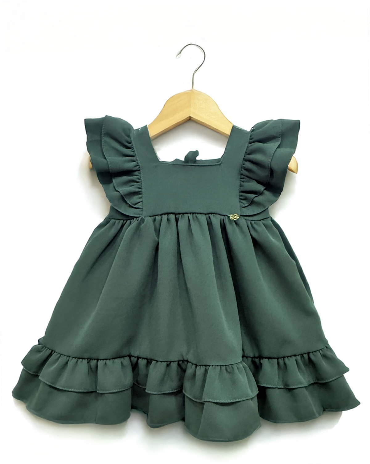 Vestido Luxo 1 ano Baby Verde (Premium)