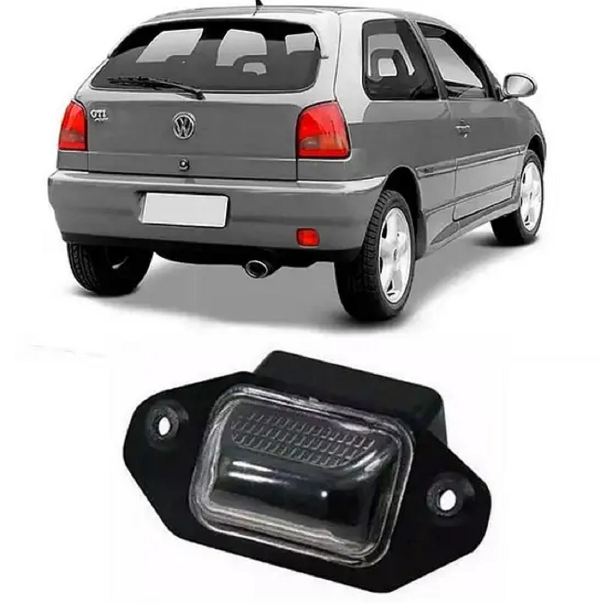 Lanterna Placa Gol 1996 A 2000 Com Soquete 