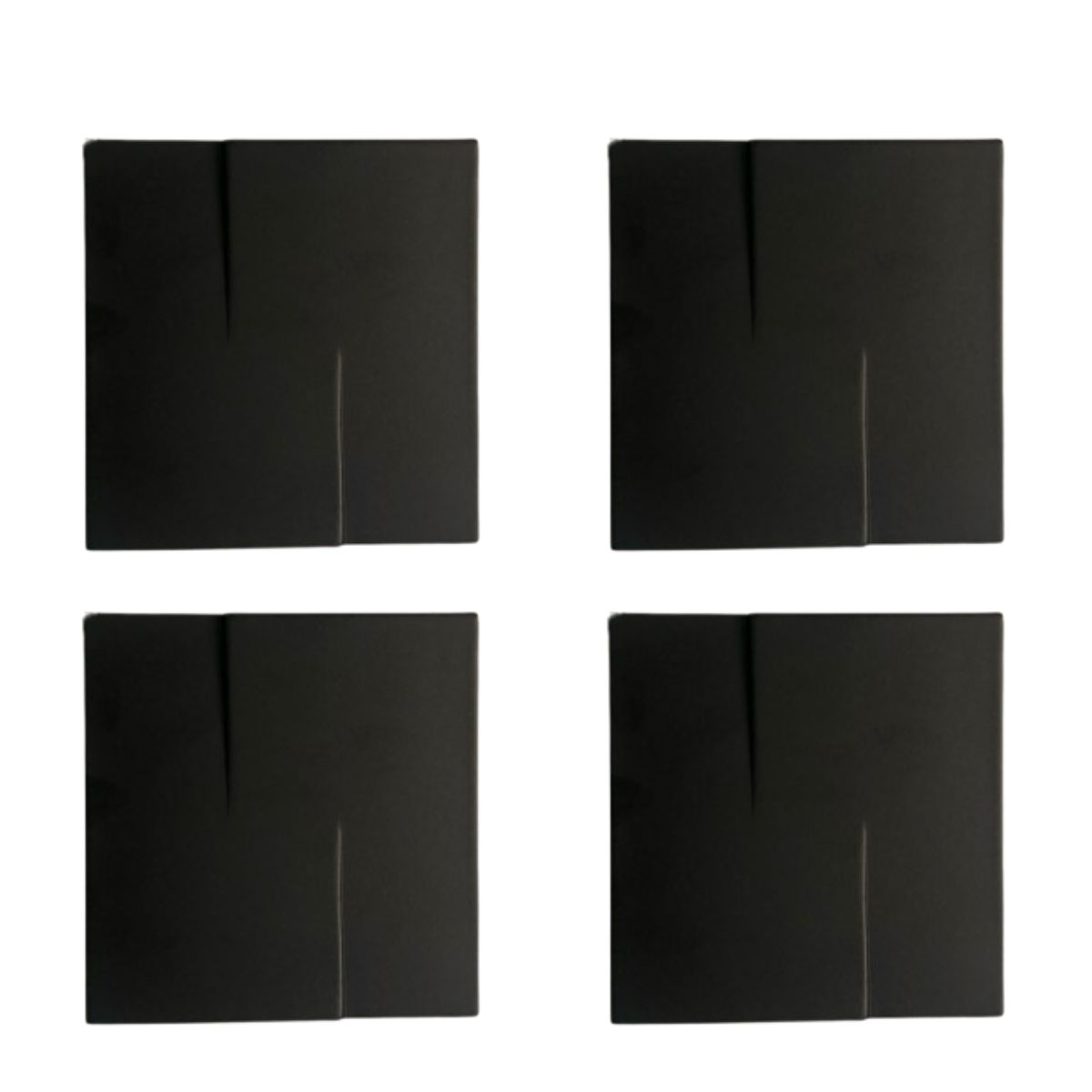 kit 04 und Acabamento Válvula Descarga metal Preto Fosco