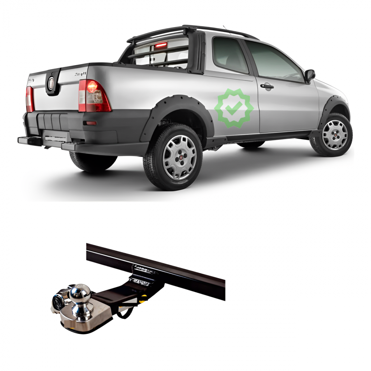 ENGATE PAES FIAT STRADA 2005 ATE 2013 PEQUENO 500 KG