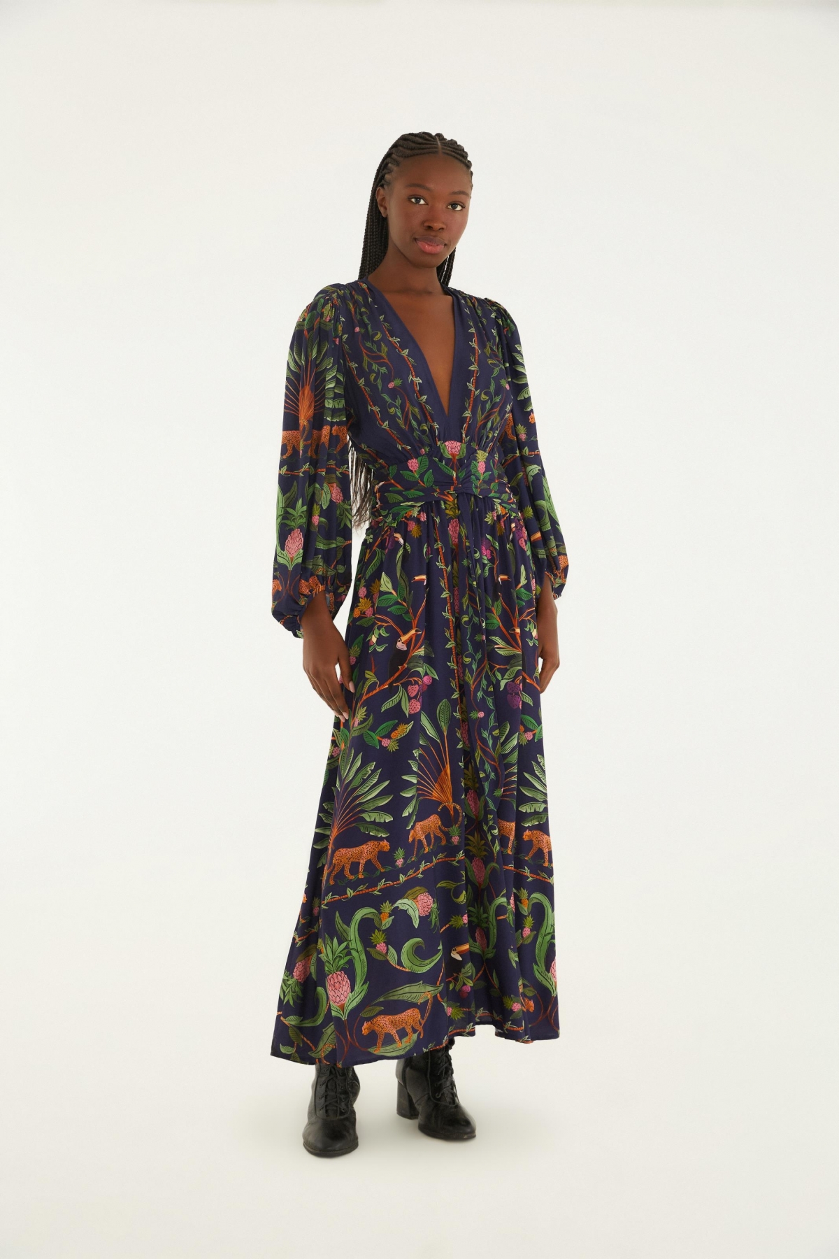 VESTIDO LONGO FLORESTA DOCE