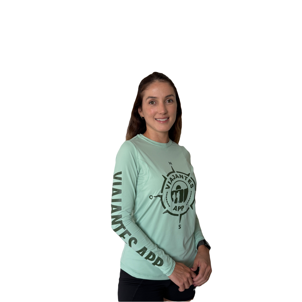 Camiseta Proteção UV 50+ Feminina Viajantes App