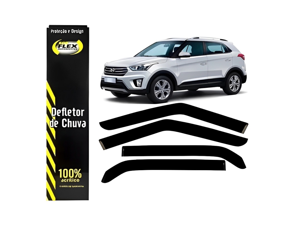 DEFLETOR CALHA CHUVA CRETA 2017 ATÉ 2021 4 PORTAS (ECOFLEX)