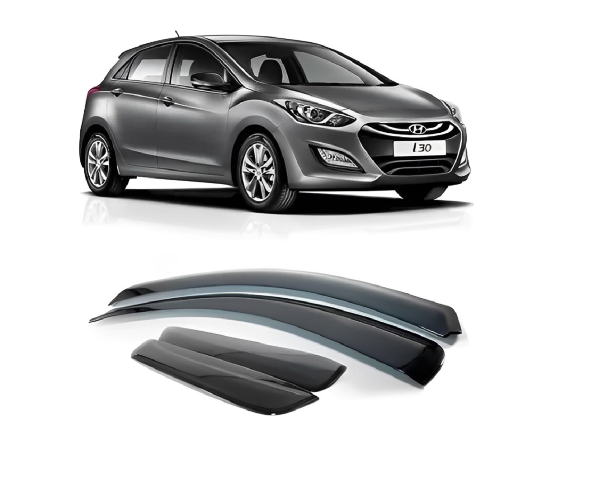 DEFLETOR CALHA CHUVA I30 4 PORTAS 2013 ATÉ 2017 (ECOFLEX)