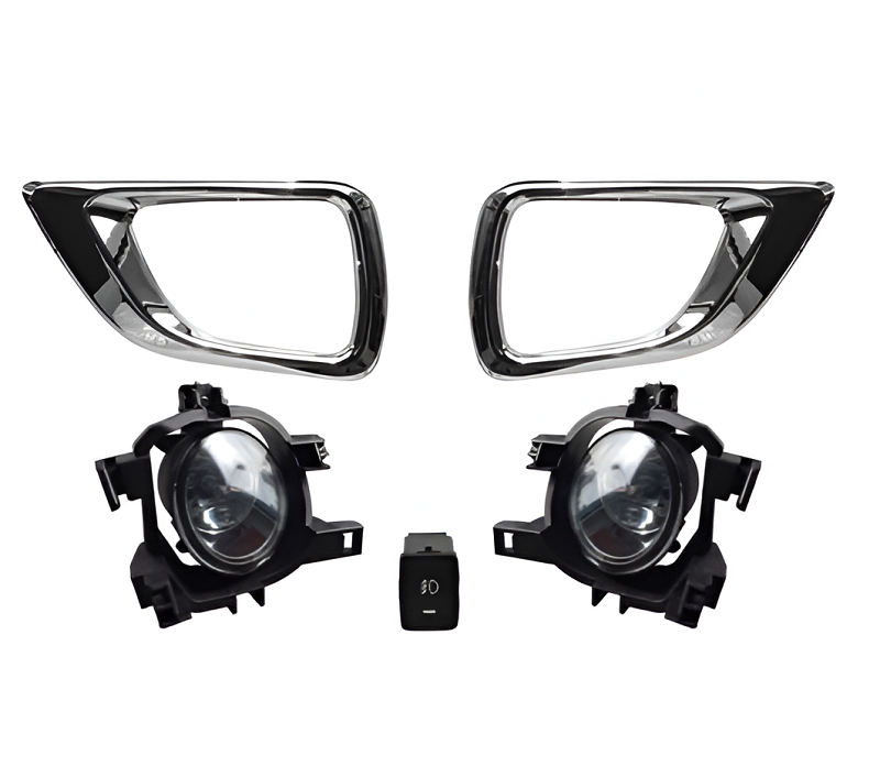 KIT FAROL AUXILIAR FRONTIER MOLDURA CROMADA 2018 ATE 2021