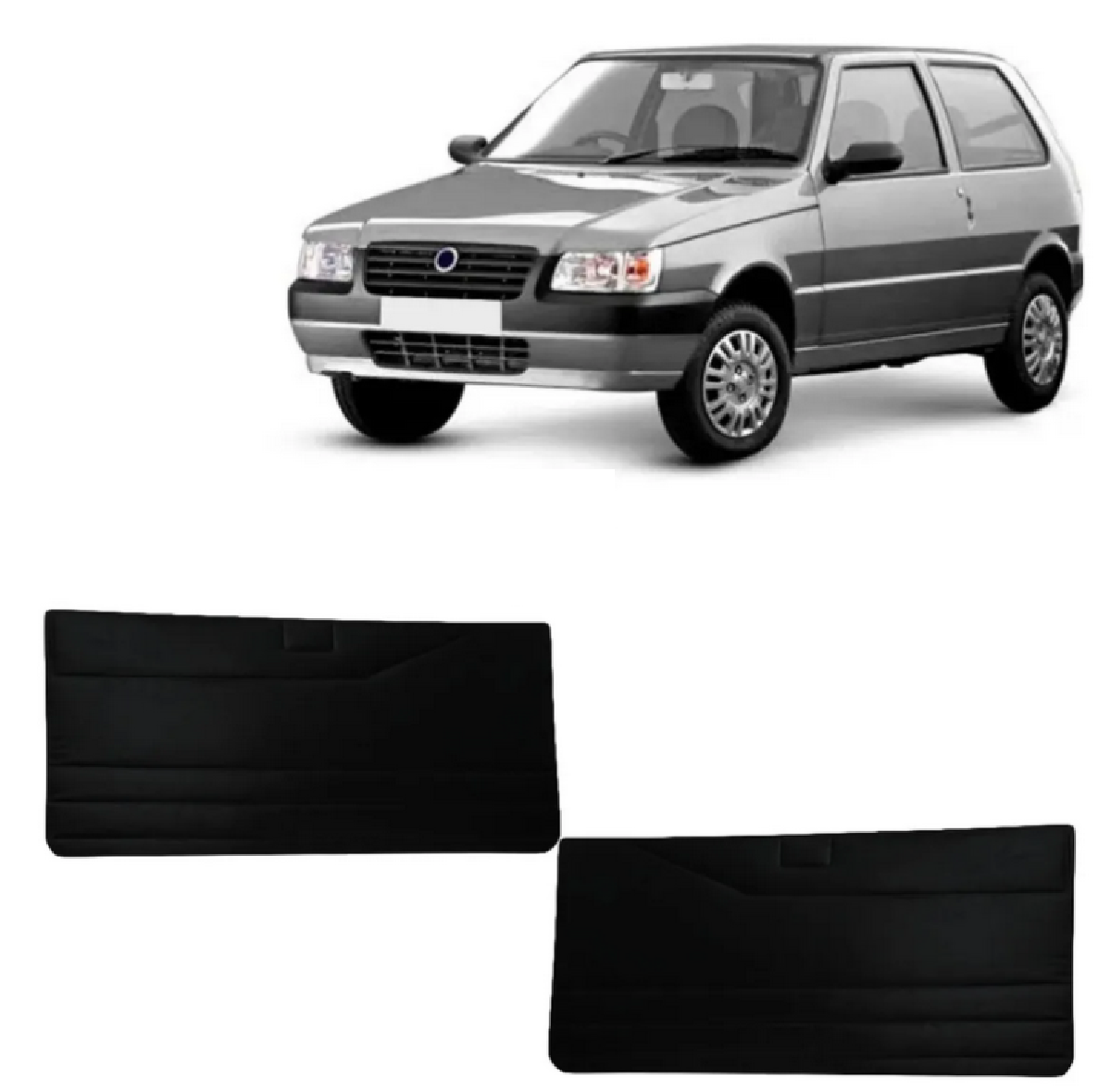 Par Forro Porta Fiat Uno 4 E Fiorino 2 Portas 87/14 PitBull