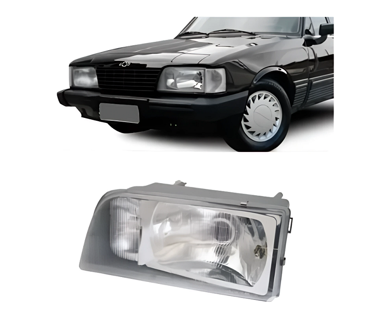 FAROL OPALA CARAVAN COM AUXILIAR LADO ESQUERDO 1988 ATE 1992