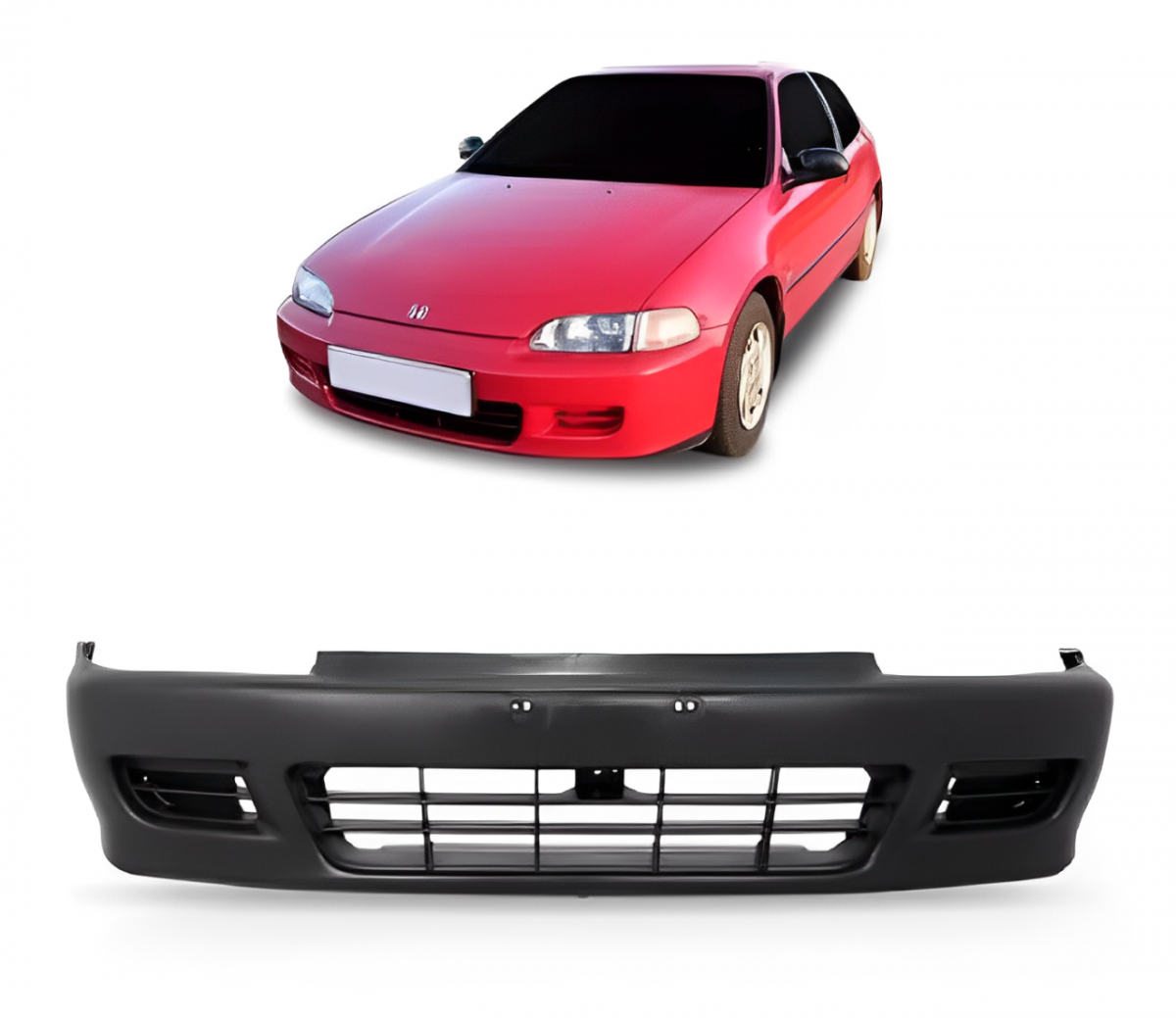 PARACHOQUE DIANTEIRO HONDA CIVIC 1992 A 1995 2 PORTAS PRETO