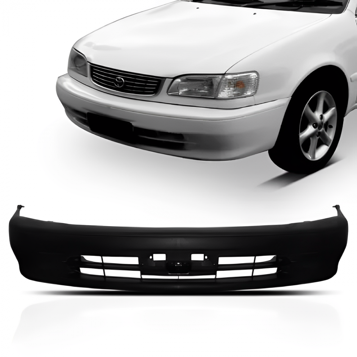 PARACHOQUE DIANTEIRO TOYOTA COROLLA 1998 ATE 2002 PRETO LISO