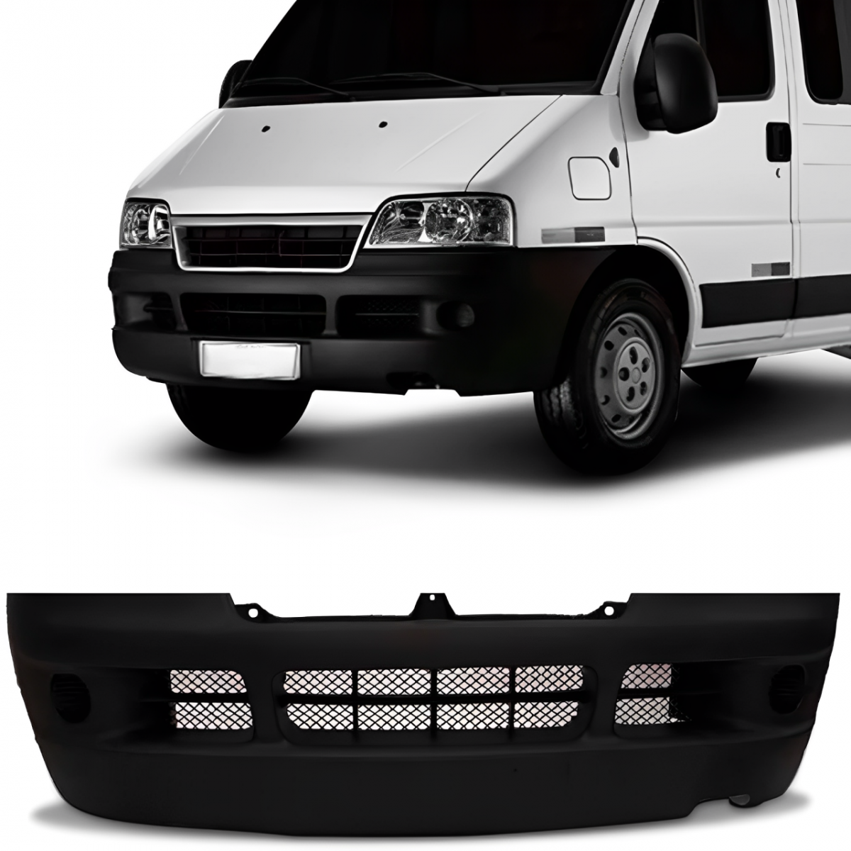 PARACHOQUE DIANTEIRO DUCATO 2006 ATE 2018 PRETO TEXTURIZADO