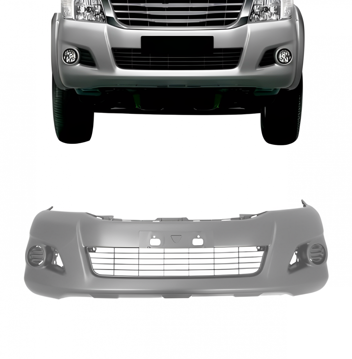 PARACHOQUE DIANTEIRO HILUX 4WD 12 A 15 SEM FURO MILHA PRIMER