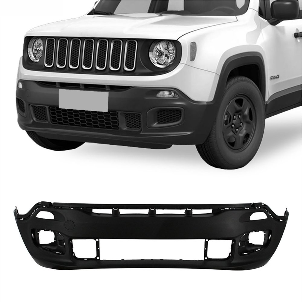 PARACHOQUE DIANTEIRO JEEP RENEGADE 2016 ATE 2018 PRETO LISO