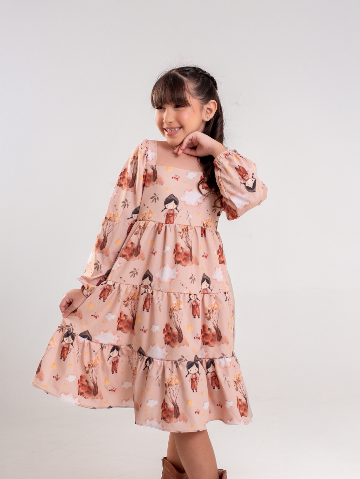 Vestido Nude Bonequinha