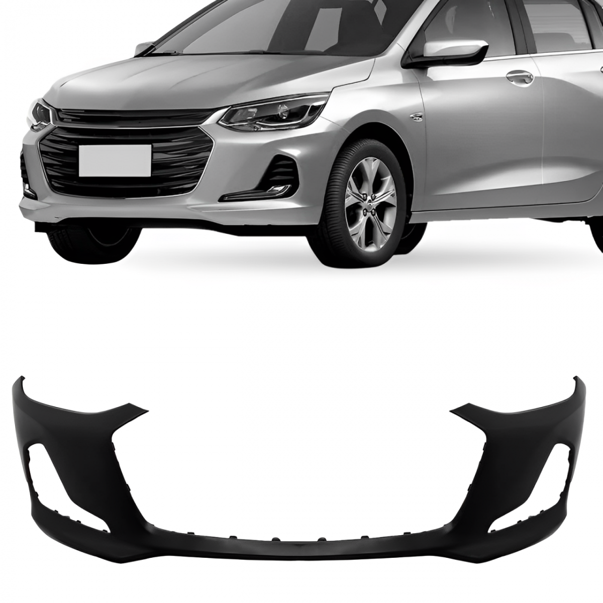 PARACHOQUE DIANTEIRO GM ONIX 2019 ATE 2021 PRETO LISO