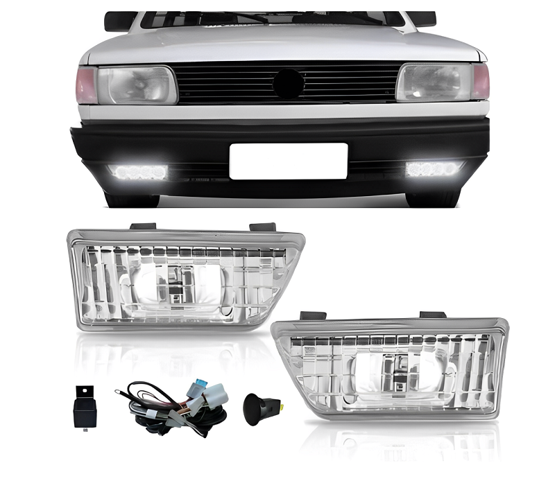 KIT FAROL AUXILIAR GOL VOYAGE LENTE RAIADA 1987 ATE 1994
