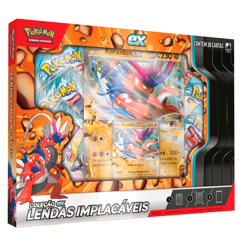 POKEMON BOX LENDAS IMPLACAVEIS KORAIDON EX