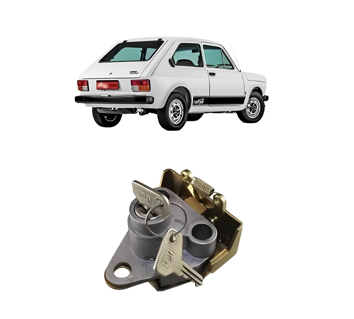 FECHADURA PORTA MALA FIAT 147/SPAZIO/EUROPA C/CHAVE (ZINNI)