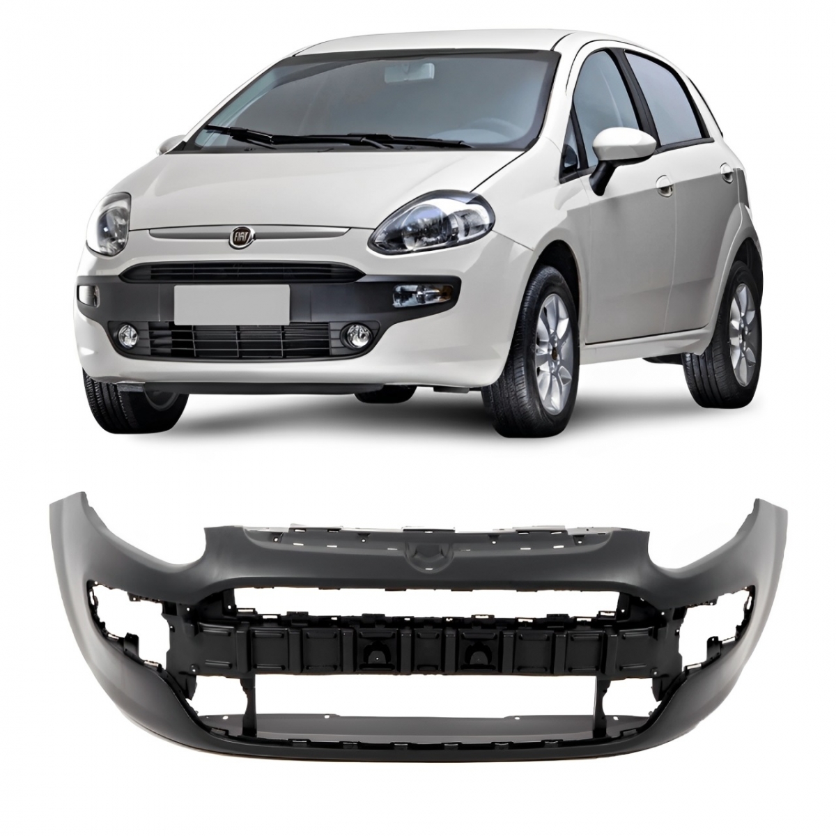 PARACHOQUE DIANTEIRO FIAT PUNTO 2013 ATE 2015 PRETO LISO