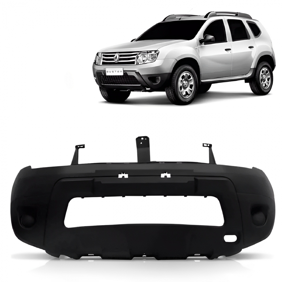 PARACHOQUE DIANTEIRO RENAULT DUSTER 2012 ATE 2015 PRETO LISO