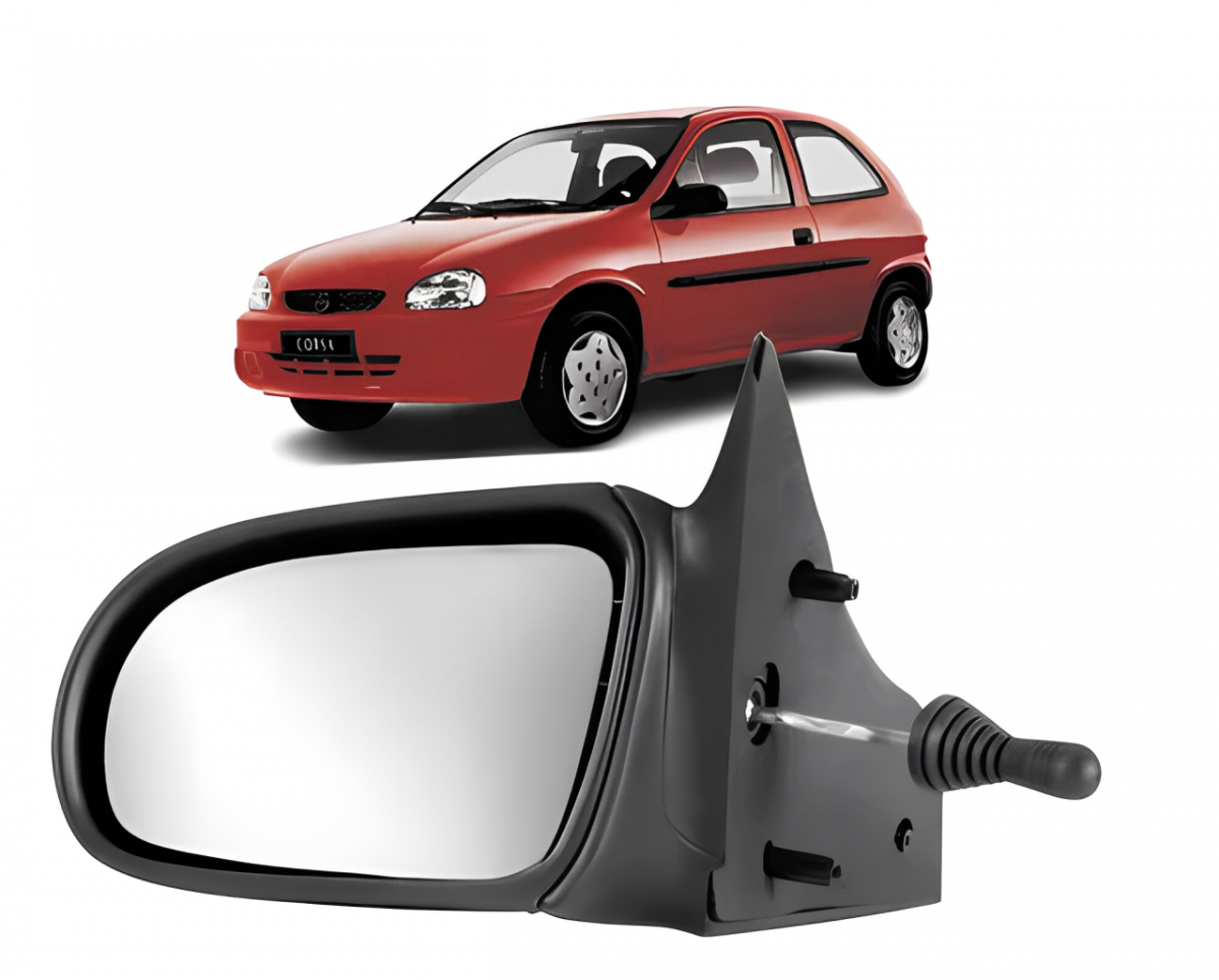 RETROVISOR EXTERNO CORSA 1994 ATE 2002 COM CONTROLE ESQUERDO 