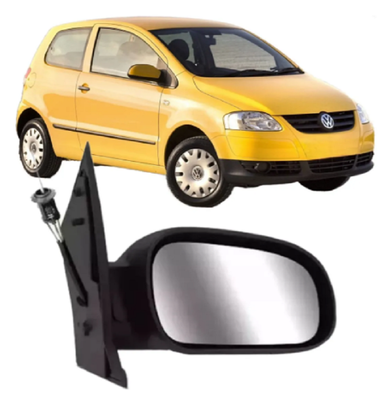 Retrovisor VW Fox 2004 A 2010 Com Controle Direito 