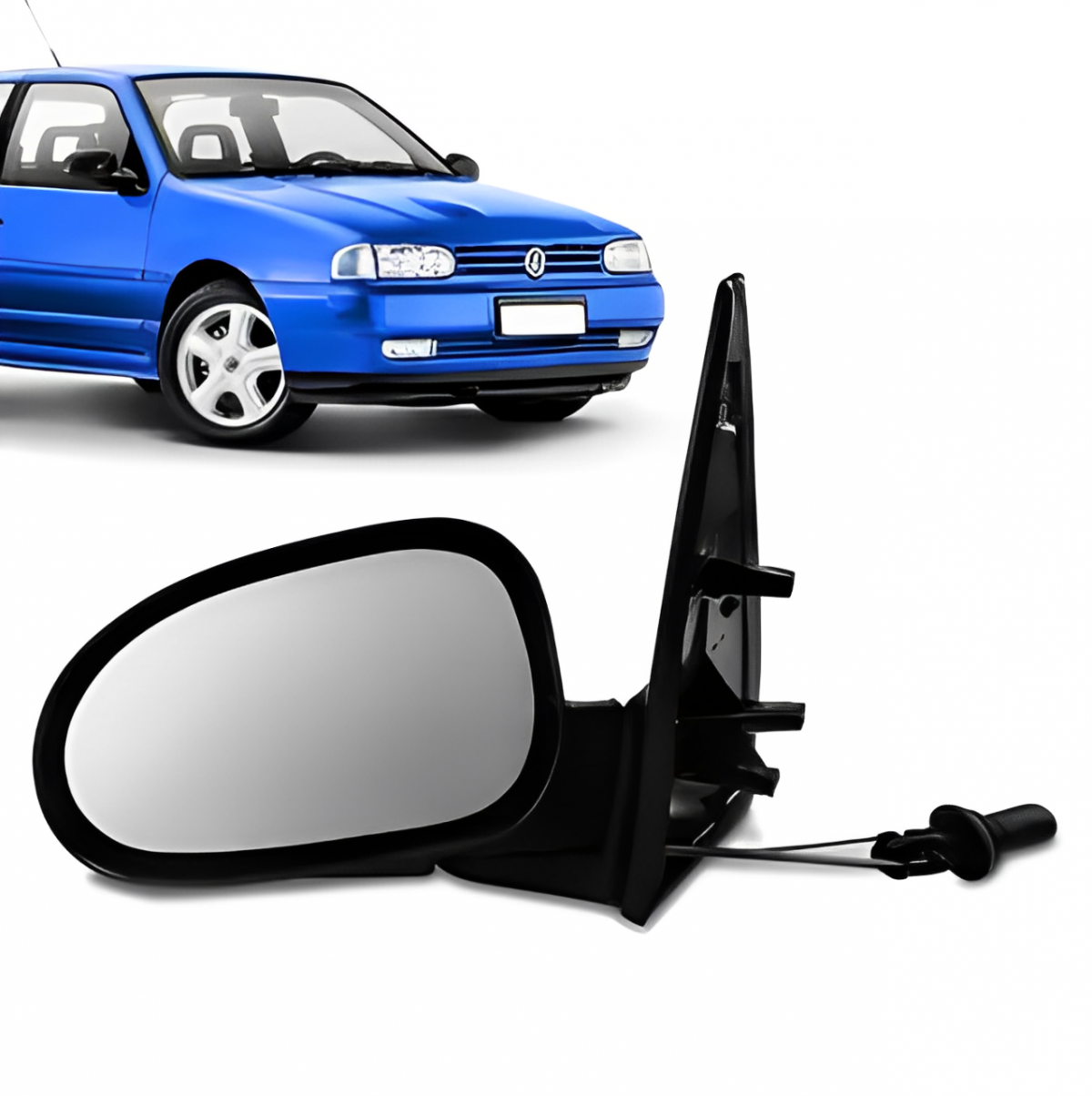 RETROVISOR GOL BOLA 2 PORTAS 1995/1999 COM CONTROLE ESQUERDO