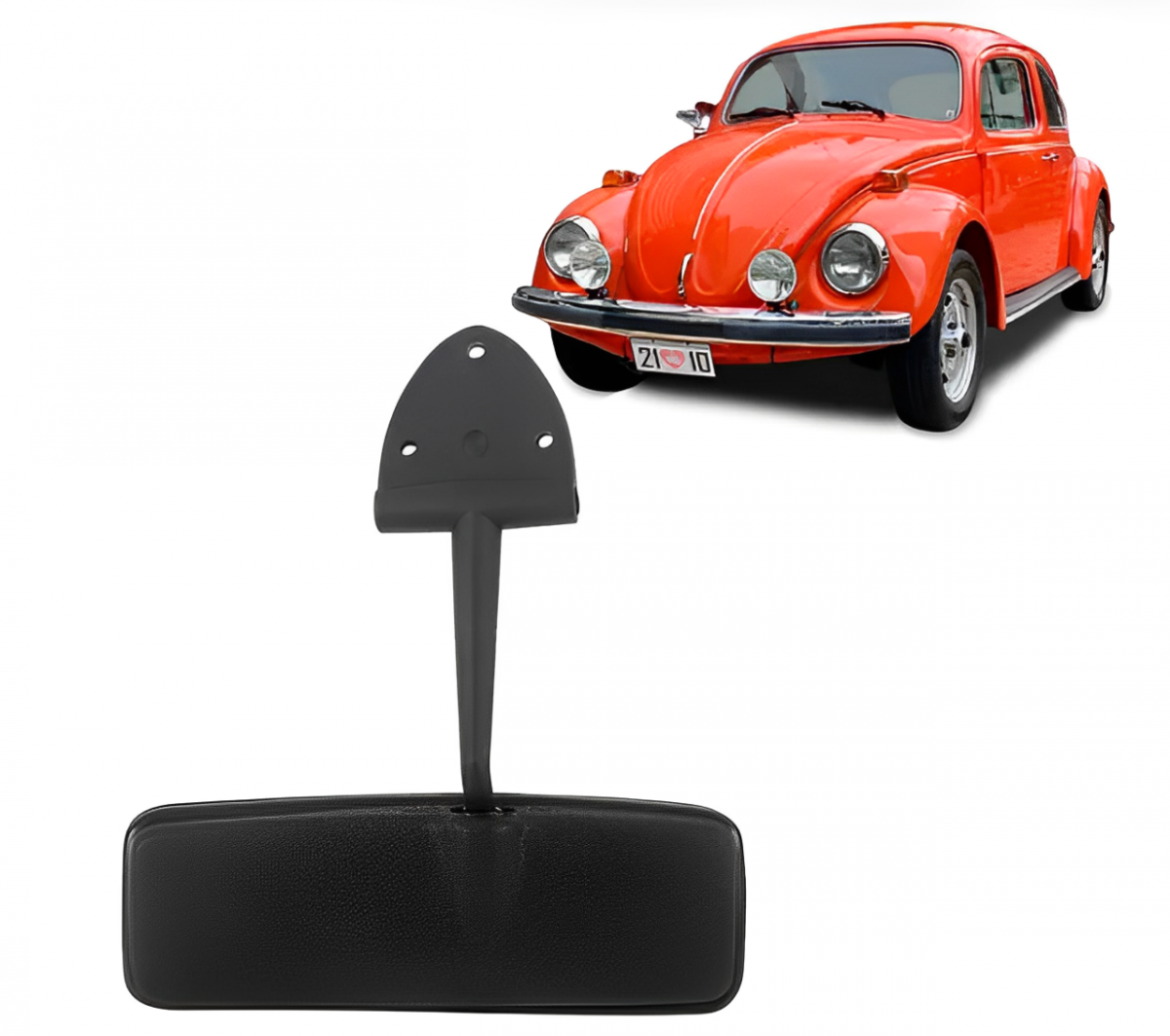 RETROVISOR INTERNO VW FUSCA 1967 A 1975 COM 3 FUROS