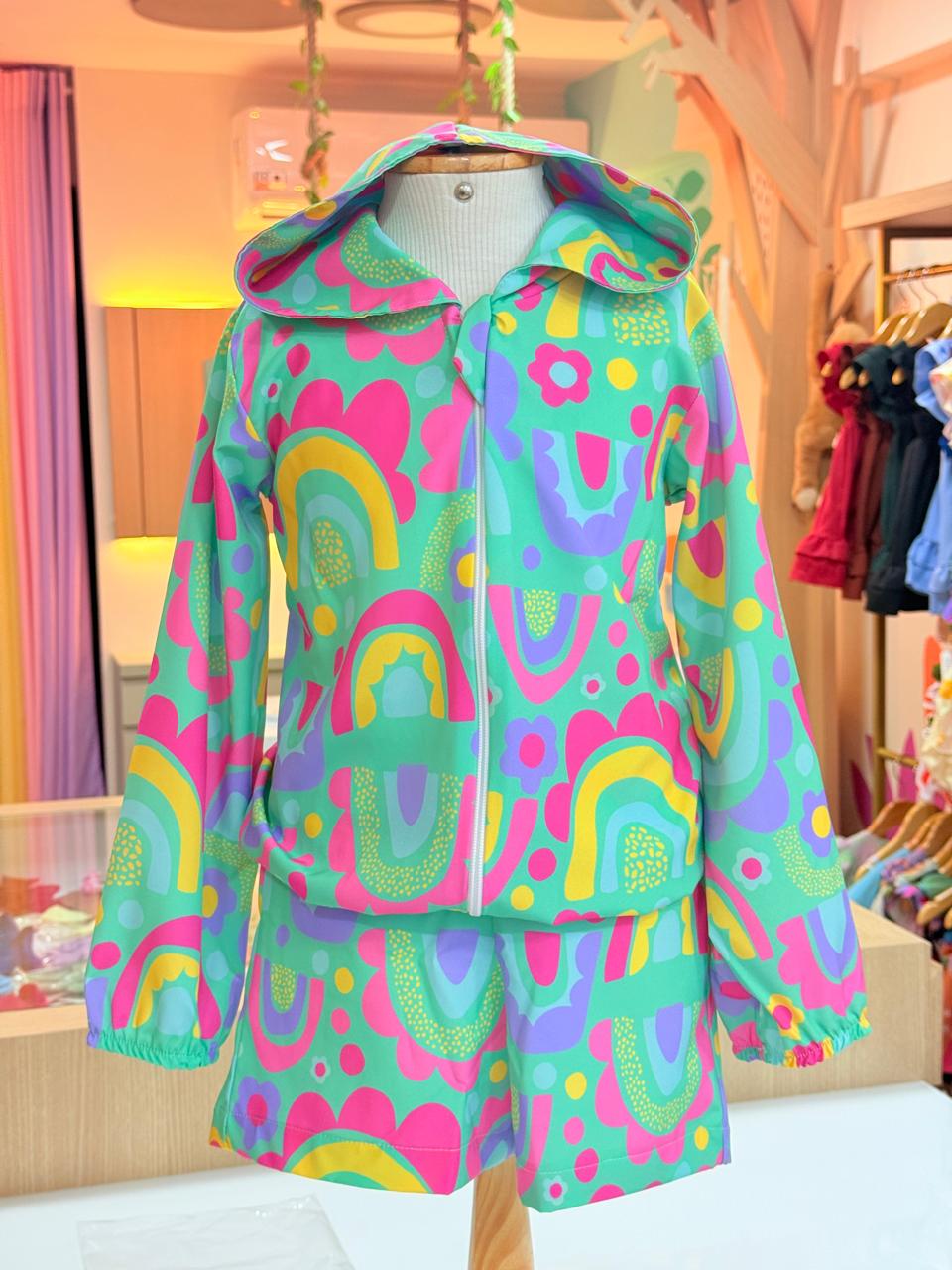 Conjunto Bomber Arco Iris