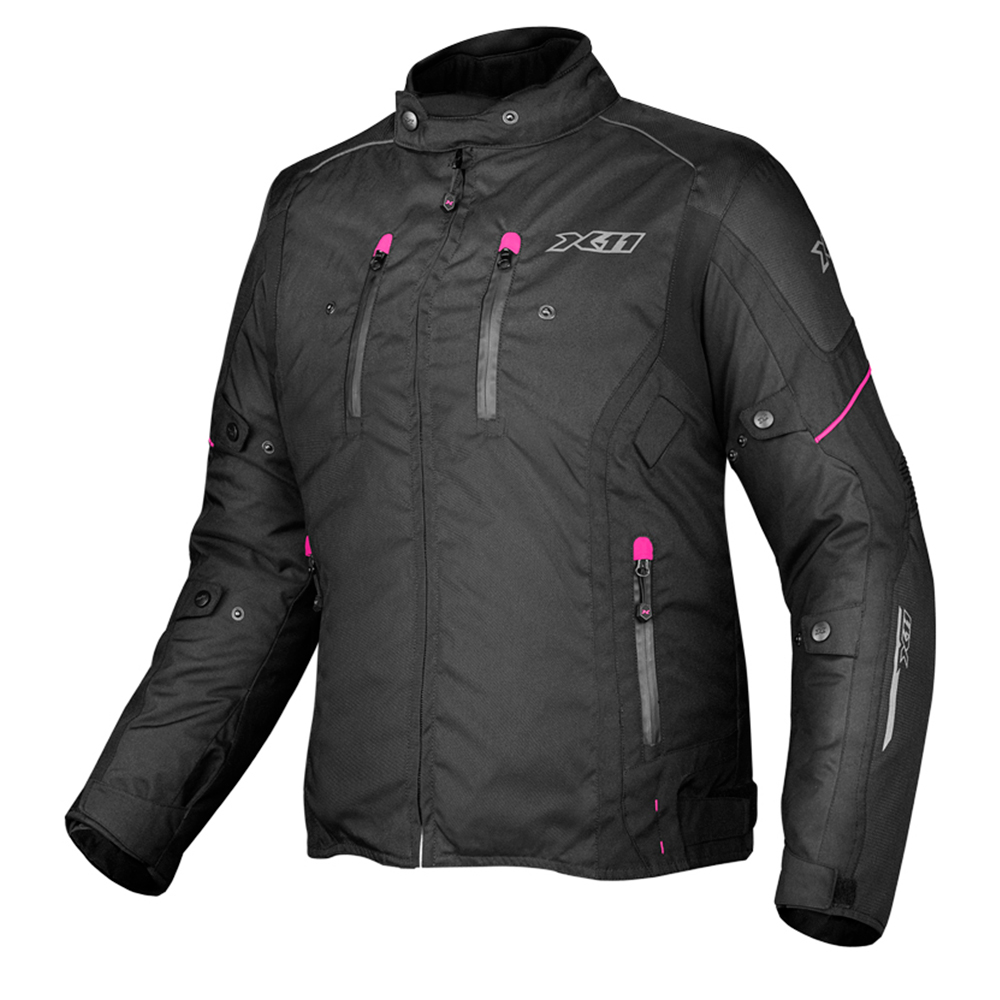 Jaqueta X11 Iron 3 | Feminina | Preto | Rosa 