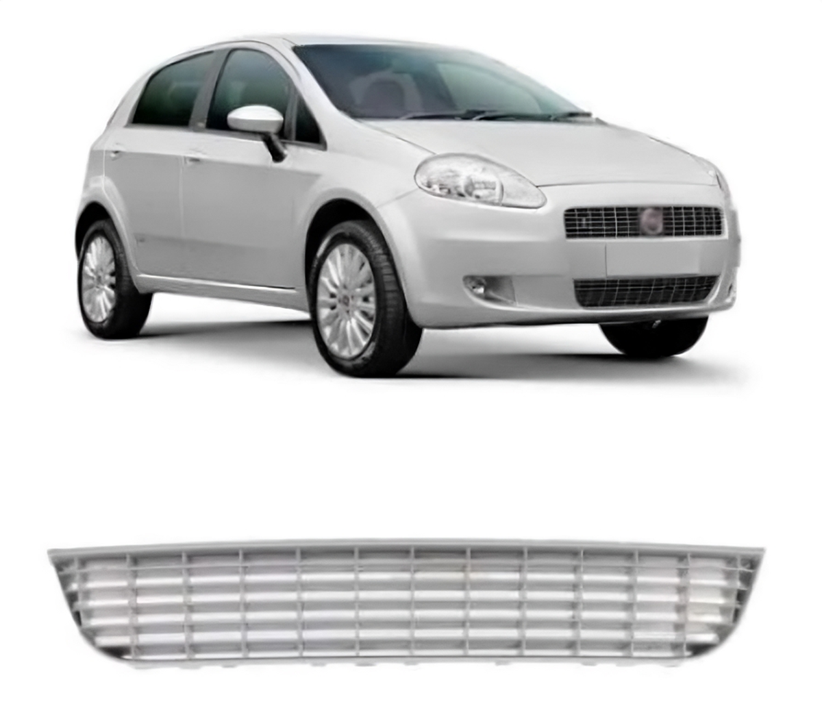 TELA GRADE CENTRAL PUNTO 07/12 INFERIOR PRATA (GG340)
